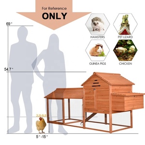 กรงไก่ขนาดใหญ่กลางแจ้งกรงไม้สำหรับสัตว์เลี้ยงไก่ - Product Image 6