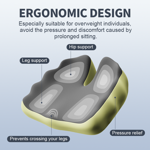 OEM ODM büyük evrensel araba koltuk minderi s basınç tahliye kaymaz katlanabilir ergonomik bellek köpük koltuk minderi kamyon sürücüsü için - Product Image 3
