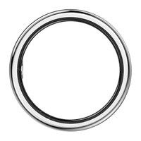 Bague Connectée Intelligente de Santé CR-16 en Acier Inoxydable, Suivi Sommeil Fréquence Cardiaque Pression Artérielle, Photo Gestuelle, Étanchéité 5ATM, Bague Intelligente pour Couple