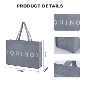 Sacs non tissés grande capacité en gros, sacs de courses <span class=keywords><strong>éco</strong></span>logiques avec poignées renforcées, en tissu non tissé recyclable - Product Image 2