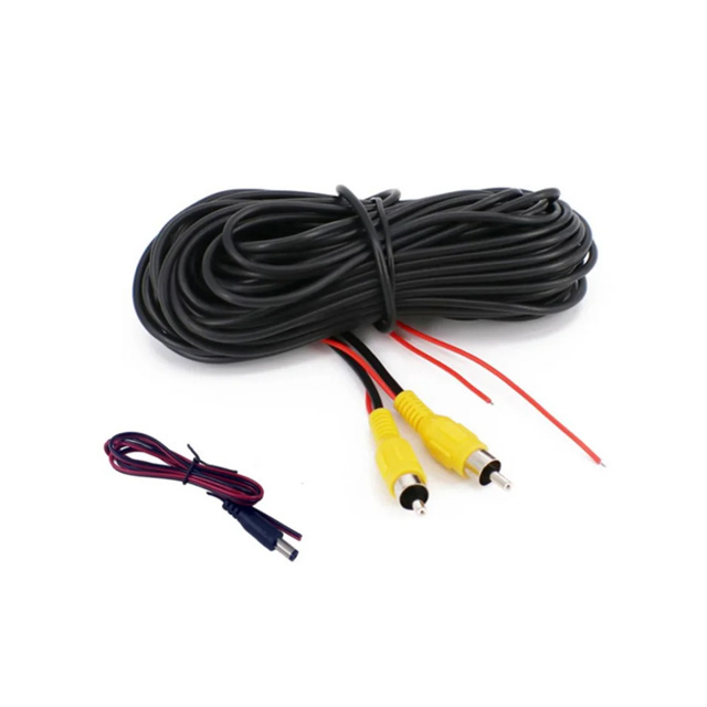 Universal 6m Video Cable for Car Rear View Camera RCA 6 Meters Wire for Connecting Reverse Camera With Car Multimedia Monitor