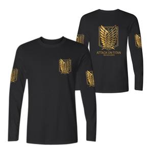 Fitspi Wholesale Anime Long Sleeve <strong>T</strong> <strong>Shirt</strong> Shingeki No Kyojin <strong>Attack</strong> <strong>on</strong> <strong>Titan</strong> Graphic Casual Streetwear Tops for Men Women - Product Image 2