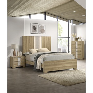 Driftwood Nightstand Two <b>Drawer</b> Wooden Bedroom Furniture <b>Storage</b> <b>Drawers</b> - Product Image 5