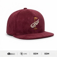 Nouvelle conception Casquette de baseball de performance en daim avec broderie 3D personnalisée, style tropical, visière incurvée de luxe, fermeture snapback, emballage de marque, faible MOQ