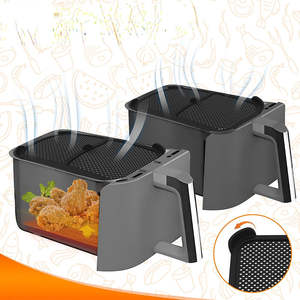 Accessoires pour friteuse à air résistants aux hautes températures, <span class=keywords><strong>protection</strong></span> anti-éclaboussures en silicone de qualité alimentaire, garde-éclaboussures pour friteuse à air - Product Image 3