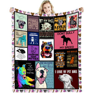 Couverture personnalisée en <span class=keywords><strong>flanelle</strong></span> douce 100% polyester, motif de chien de dessin animé, cadeaux pour les amoureux des chiens, couvertures pour animaux de compagnie, couvertures pour canapé, Halloween - Product Image 4