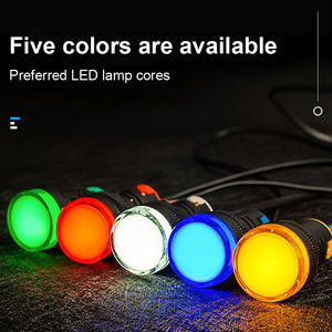 Lampu indikator LED 22mm, lampu LED Panel AD16-22DS multiwarna 20mA, lampu sinyal <span class=keywords><strong>Pilot</strong></span> indikator daya 12V 24V 220V 380V - Product Image 2