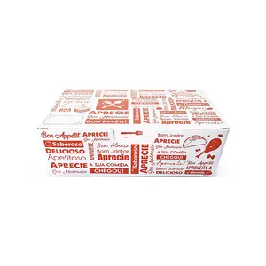 친환경 버거와 감자 튀김 상자 치킨 윙 포장 상자 로고이있는 패스트 푸드 테이크 아웃 샌드위치 상자