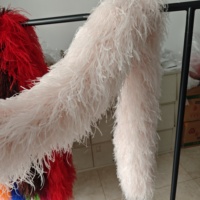 Boas en plumes d'autruche moelleuses teintées en gros pour fêtes, carnavals, robes de danse, vêtements et accessoires