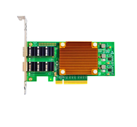 Kartu jaringan serat optik Dual Port 25Gb, produk jaringan adaptor Ethernet PCI EXPRESS Chip Intel E810-XXVAM2 NIC