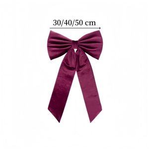 Meichuanghui bán buôn OEM ODM giáng sinh Bow trang trí Giáng sinh nhung đỏ Ribbon Bow trang trí nội thất cầu thang lan can và Cây giáng sinh - Product Image 4