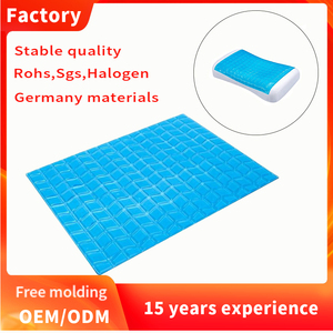 ปลอกหมอนผ้าทำความเย็นหมอนโฟมโพลียูรีเทน3D สีฟ้าทันสมัยฟรีรูปแบบการทำความเย็นด้วยไอซ์คูลลิ่ง - Product Image 2