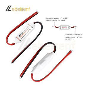 DC 5V 12V 24V 6A Mini <span class=keywords><strong>LED</strong></span> Strip ánh sáng màu duy nhất <span class=keywords><strong>Dimmer</strong></span> với 9-Key RF không dây từ xa cho COB 5050 2835 3014 1-kênh đèn - Product Image 3