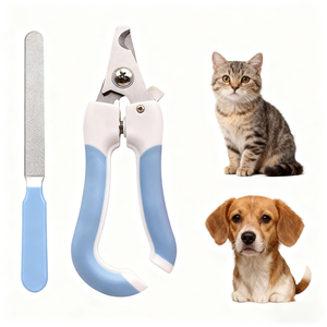 Cortauñas de Acero Inoxidable con Mango Antideslizante para Perros y Gatos, con Lima de Uñas Gratis - Product Image 1