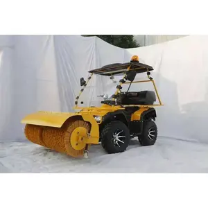 High effectiveness 1500mm Winter mountain road snow removal small hand push thin ice snow brush tool for factory price sale