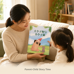 หนังสือภาพคลาสสิกเรื่องมิตรภาพระหว่างสุนัขและแมวสำหรับเด็กอ่านก่อนนอน หนังสือเรียนภาษา<span class=keywords><strong>จีน</strong></span>สำหรับเด็ก - Product Image 3