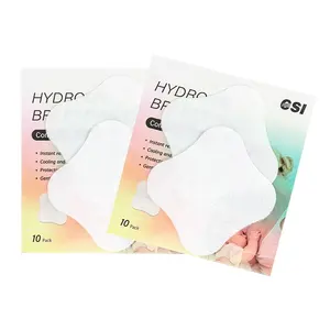 Coussinets d'allaitement en hydrogel à refroidissement instantané CSI pour mamelons douloureux en maternité, lanoline, 4 à 8 heures de temps froid, ultra fins, ultra doux, 7,5 x 7,5 cm - Product Image 2
