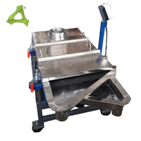 Tamis vibrant linéaire à double couche pour le classement des grains de café, des graines de moutarde et des granulés, machine de tamisage vibratoire pour l'industrie alimentaire