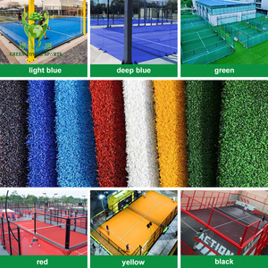 Tất cả thời tiết không trượt bề mặt cỏ nhân tạo Chuyên nghiệp padel quần vợt thể thao tổng hợp cỏ mật độ cao <span class=keywords><strong>PP</strong></span> và <span class=keywords><strong>PE</strong></span> vật liệu - Product Image 6