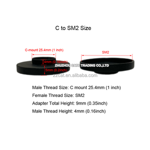 <span class=keywords><strong>C</strong></span> a SM1 SM2 Anillo adaptador de lente de objetivo de microscopio de metal completo 25,4mm a SM1 SM2 Anillos adaptadores de lente de microscopio - Product Image 2