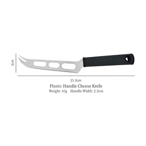 Couteau à fromage en acier inoxydable 430 avec pointe de fourchette et bord dentelé, écologique, compatible lave-vaisselle, outil de coupe pour cuisine, pâtisserie, cadeau - Product Image 5