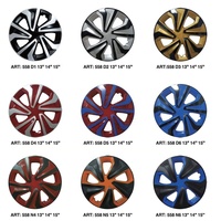 Enjoliveurs de Roue Universels Toutes Sortes en Plastique ABS / PP pour Voiture Deux Couleurs / Argent / Chrome Cache-Moyeu de Jantes 12" 13" 14" 15" 16"