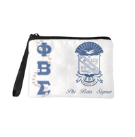 Porte-monnaie en gros avec lettres grecques de sororité, imprimé perles, fermeture éclair, pochette à poignet, logo personnalisé, cadeaux pour sœurs de sororité