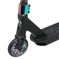 Trottinette Stunt Noire OEM d'Usine Neo Pro avec Plateau en Aluminium, Fourche Monobloc Légère pour Adolescents et Riders de Parc, Roues en Alliage de 110 mm
