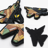 Patchs PVC personnalisés phosphorescents, patchs 3D en caoutchouc souple, logo personnalisé, badge thermocollant à scratch pour vêtements et chapeaux