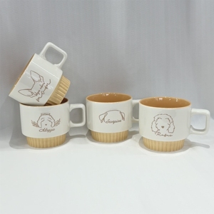New China Manufacturer Kids <b>Ceramic</b> <b>Mugs</b> <b>Ceramic</b> Animal <b>Mug</b> Dog Pattern <b>Ceramic</b> Stackable <b>Mug</b> - Product Image 3