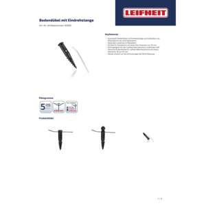 Leifheit bodendübel MIT eindrehstange standrohr-Ø 50mm - Product Image 3
