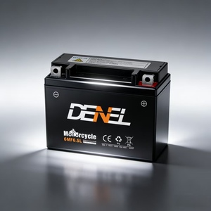 <span class=keywords><strong>Batterie</strong></span> de démarrage pour moto DENEL 6MF9A 12V 9Ah AGM sans entretien, scellée, au plomb-acide, neuve, garantie 1 an, noire - Product Image 1