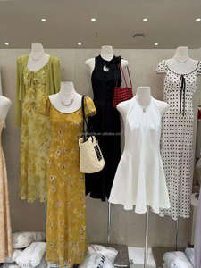 Stampa floreale Chic fresco abito femminile sopra il ginocchio con maniche a sbuffo per giovani donne stile Casual Party per le vacanze - Product Image 3