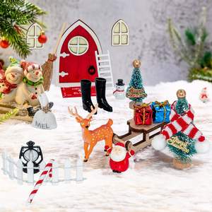 Dool House <span class=keywords><strong>Casa</strong></span> <span class=keywords><strong>de</strong></span> muñecas Nightlight Fairy Door Juego <span class=keywords><strong>de</strong></span> decoración <span class=keywords><strong>de</strong></span> Navidad Modelo <span class=keywords><strong>de</strong></span> simulación <span class=keywords><strong>de</strong></span> escena en miniatura - Product Image 3