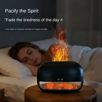 Nouvel Arrivage Diffuseur d'aromathérapie Flamme de Mine de Sel avec Humidificateur Ambilight 7 Couleurs Vente Directe Usine