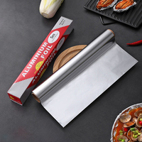 Rollo de Papel de Aluminio Comercial con Revestimiento Suave de Grado Alimenticio, 45 cm x 300 m, para Servicio de Alimentos, Hoteles, Restaurantes, Cantinas, Venta al por Mayor