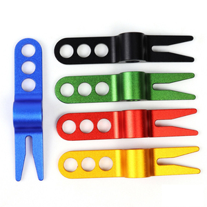 Black Customized Golf Divot Repair <b>Tool</b> Golf Green Pitchfork for Laser <b>Engraving</b> - Product Image 5