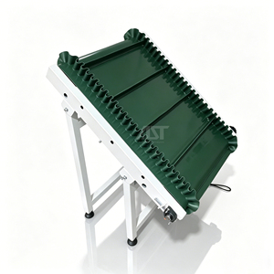 AST <strong>High</strong> <strong>Incline</strong> Cleated <strong>Belt</strong> <strong>Conveyor</strong> with Flexible Corrugated Sidewall for Granular and Powder Material Elevating Space Saving - Product Image 4