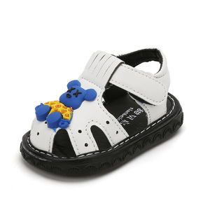 Sandales en cuir pour bébés filles et garçons, sandales d'été antidérapantes pour enfants, sandales à semelles souples pour enfants, sandales pour garçons - Product Image 1