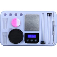 Nouveau produit avec pesée électronique plateau à cigarettes lumineux LED plateau à cigarettes USB plateau multicolore rechargeable électronique sca