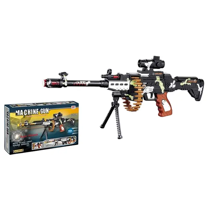 Pistolet en plastique pour enfants avec Flash musical et balle rotative, fusil de Sniper, jouets à vendre