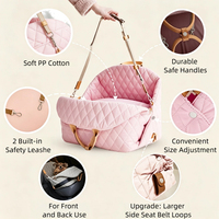 Sac à dos de transport pour animaux de compagnie, écologique, imperméable, luxueux, moderne, pour chiens et chats - Accessoire de voyage portable à double usage pour la voiture