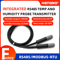 HG630 RS485 Modbus RTU Transmetteur de sonde de capteur de température d'humidité intégré pour incubateur