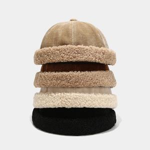 Gorro Docker Vintage sin Visera, Gorro Ajustable de Color Sólido, Estilo Retro, Moda Hip Hop para Otoño y Primavera - Product Image 3