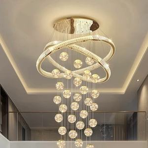 Освещение для дома и виллы, Двухуровневая люстра, Элитная люстра для лестницы в лофт-апартаментах, Элитная люстра класса люкс - Product Image 5