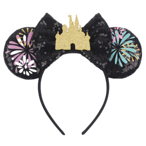 Diademas de Orejas de Mickey para Niñas, Diademas Brillantes con Lentejuelas para Fiestas, Diademas de <span class=keywords><strong>Princesa</strong></span> para Niñas - Product Image 2