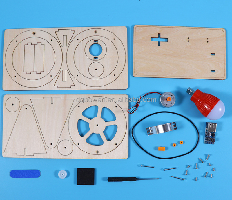 DIY Wooden Hand Cranked Generator - Fun Science Experiment