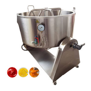 Olla de <span class=keywords><strong>caramelo</strong></span> y mermelada <span class=keywords><strong>con</strong></span> agitador inclinable, máquina de cocción a vapor <span class=keywords><strong>con</strong></span> mezclador y camisa de calentamiento - Product Image 2