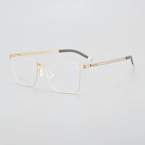 <span class=keywords><strong>Lunettes</strong></span> optiques en titane pour <span class=keywords><strong>femmes</strong></span> avec verres anti-lumière bleue AC à motif diamant, style rectangulaire, motif uni - Product Image 4
