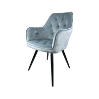 Chaise de salle à manger d'hôtel en velours rembourré de luxe Chaise de salon Chaise de table de salle à manger au design moderne de cuisine de restaurant